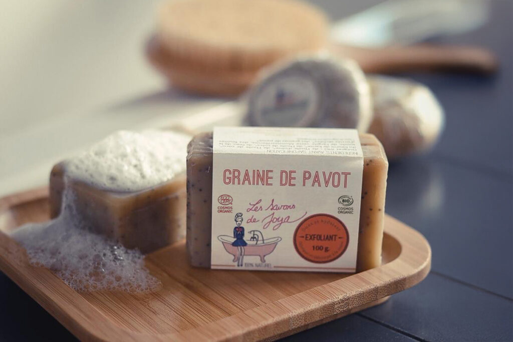 exfoliation corps savon Pavot les Savons de Joya