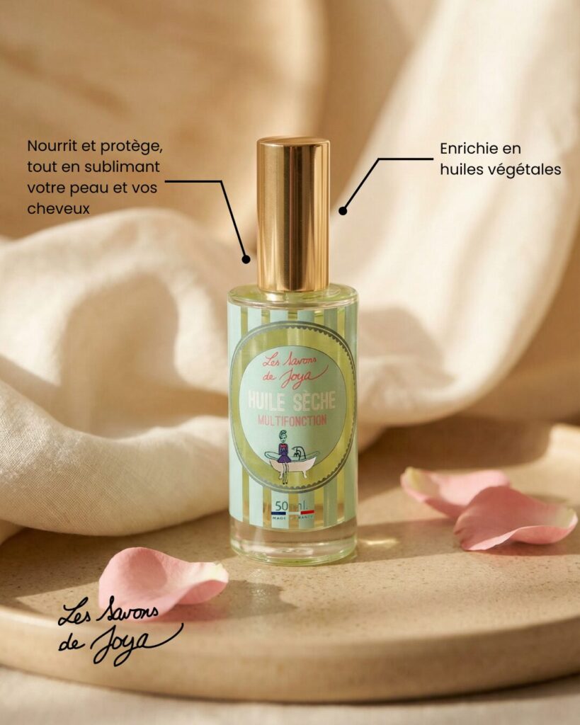 huile seche multifonction corps visage cheveux nourrissante hydratante