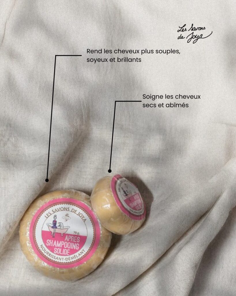après-shampoing solide les savons de joya 