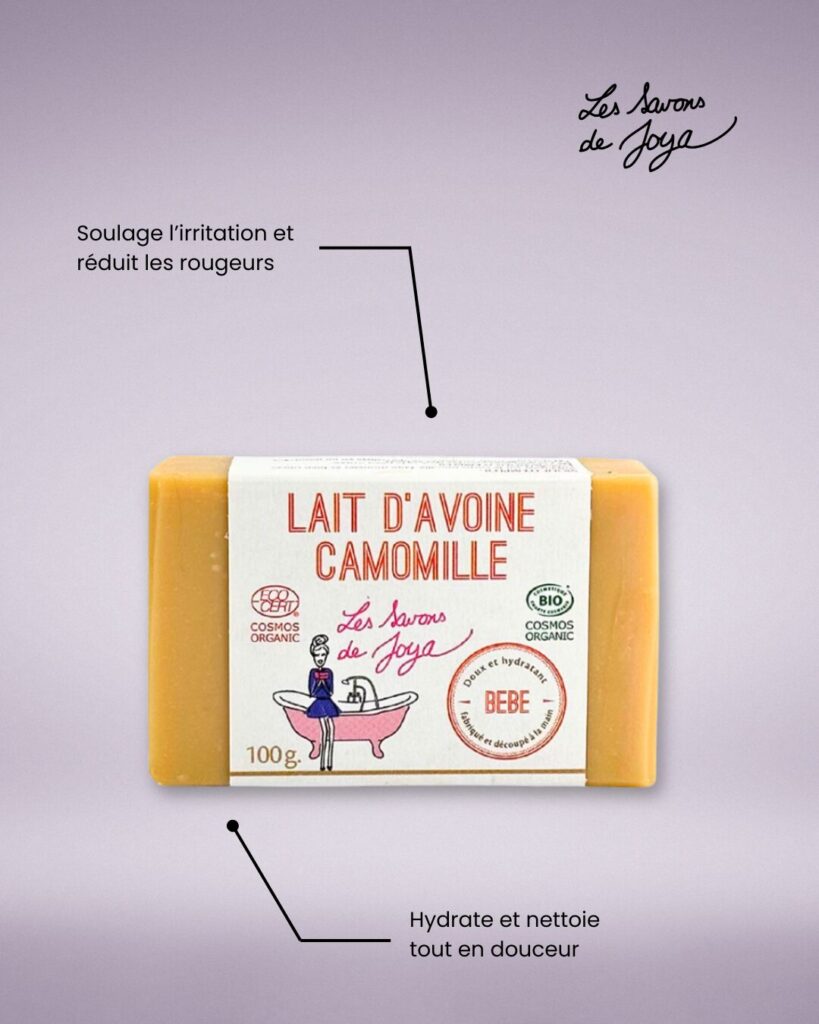 Le Savon au lait d'avoine camomille des Savons de Joya Le Savon au lait d'avoine camomille des Savons de Joya