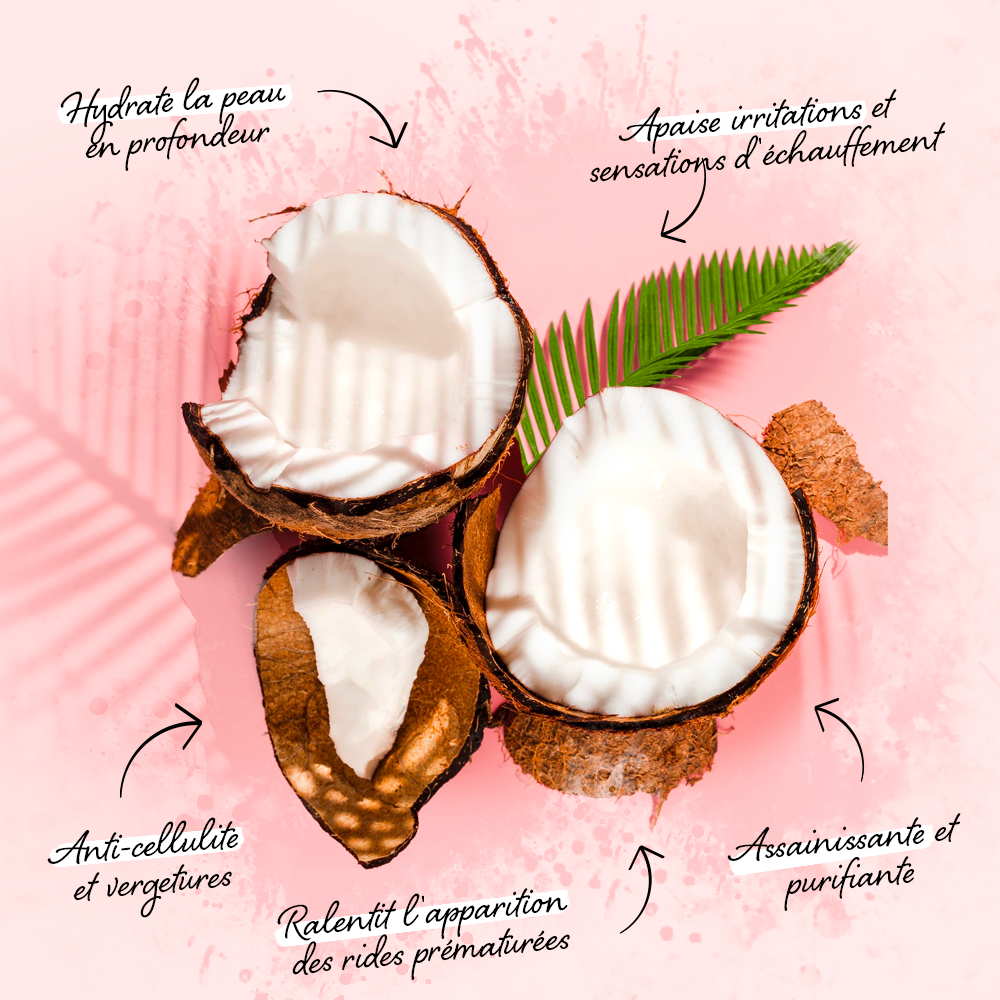 Huile de coco : tous ses bienfaits pour la peau et les cheveux