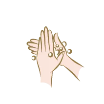 Lavez-vous une nouvelle fois les mains après l'installation.