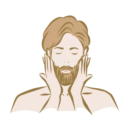 Humidifiez légèrement votre visage, faites mousser le savon, passez-le délicatement sur votre peau et munissez-vous d'un rasoir pour agir sur la zone voulue.