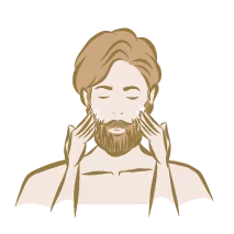 Formez ensuite la mousse sur votre visage en procédant à de petits mouvements circulaires et en travaillant bien votre barbe. N'appuyez pas trop fort pour ne pas casser le poil à sa base. Vous pouvez également choisir de former la mousse dans un petit bol au préalable et l'appliquer ensuite sur votre visage avant de procéder au rasage.