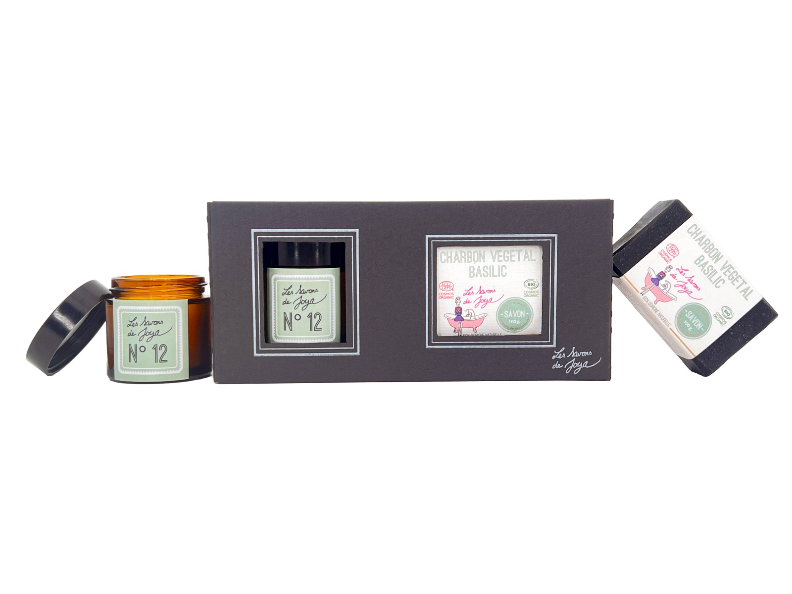 COFFRET BOUGIE - Charbon Basilic