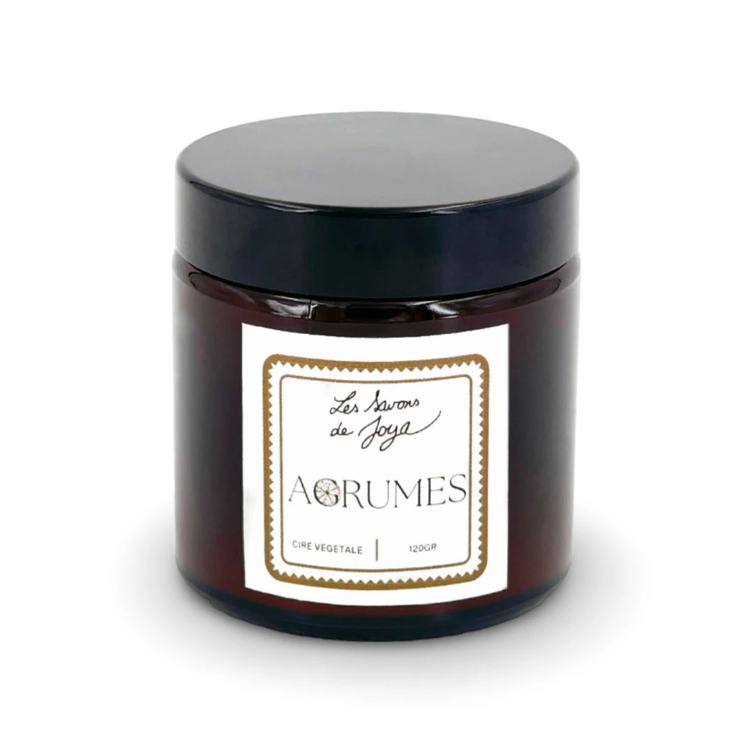 Bougie aux agrumes Les Savons de Joya.