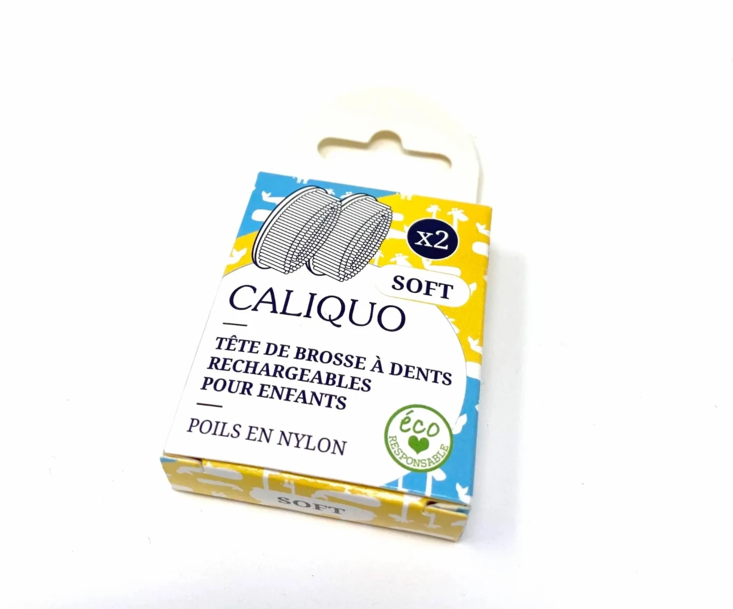 Pack enfant de 2 recharges pour brosse à dents Caliquo
