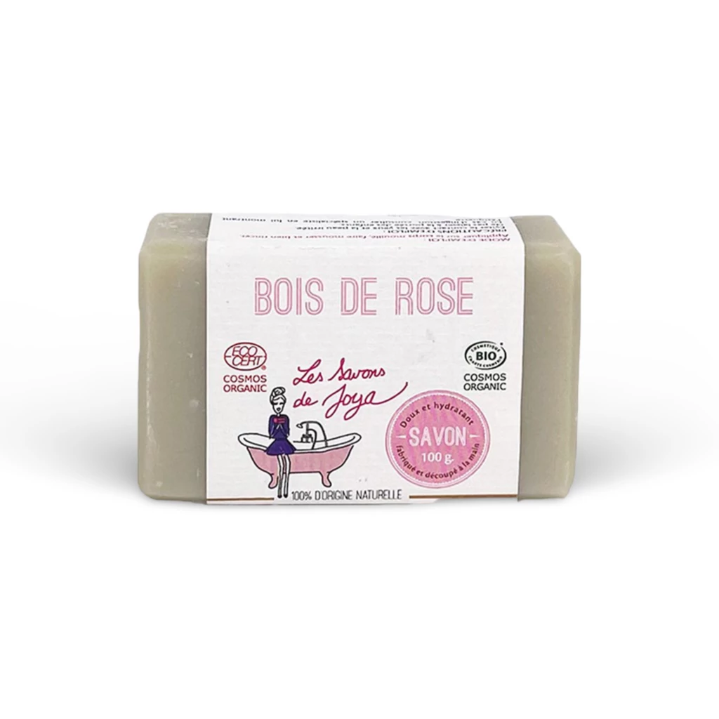 Savon bois de rose de 100 grammes et 100% d'origine naturelle.