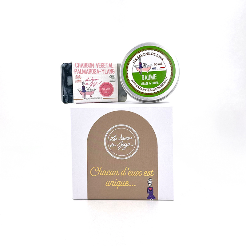 Coffret soin du corps : savon et soin visage / corps