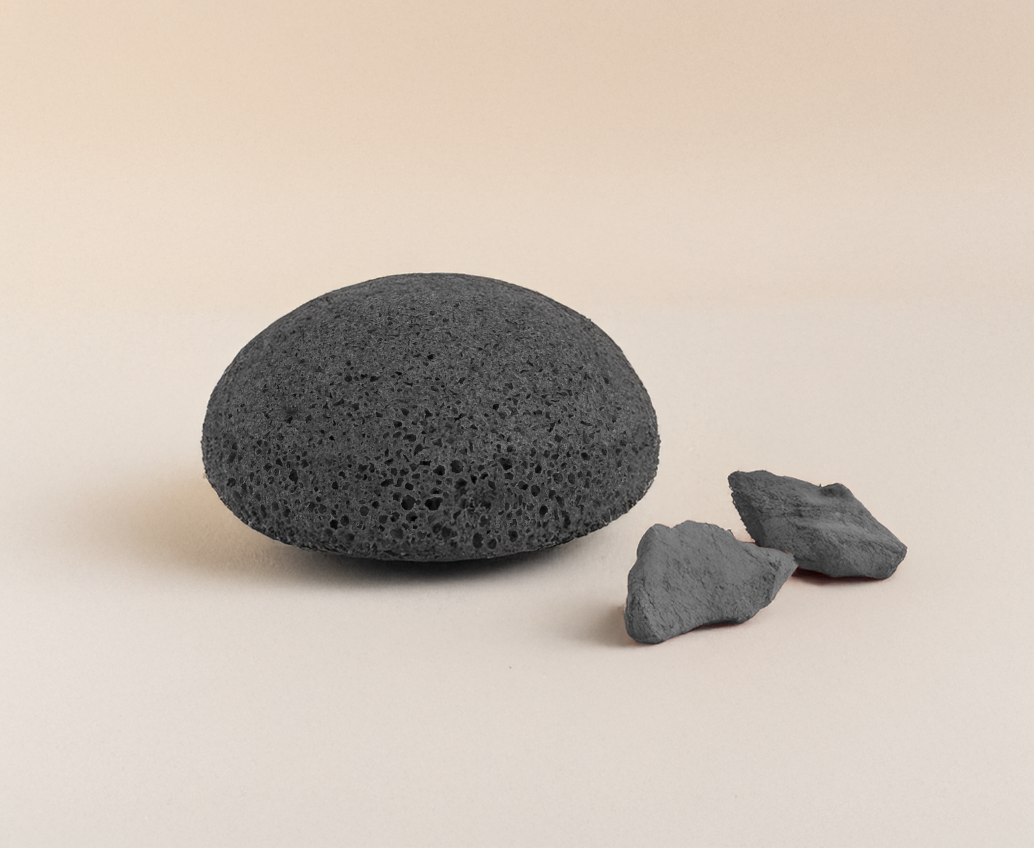 Eponge Konjac - Charbon de bambou