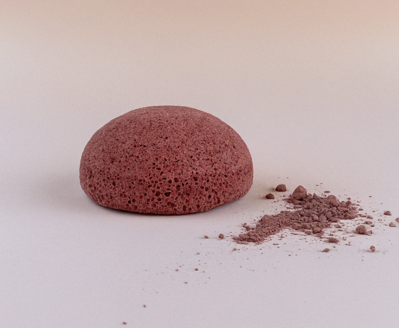 Eponge Konjac - Argile Rouge