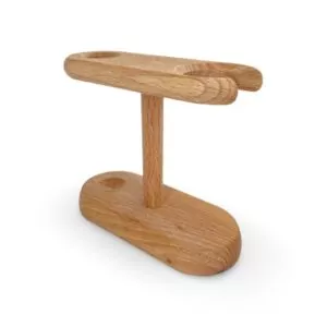 Porte blaireau vue de face.