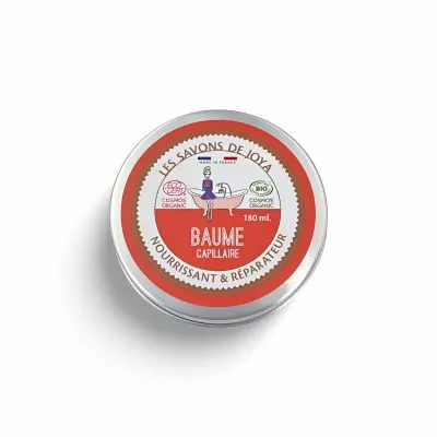 Boite de baume capillaire nourrissant et réparateur 100% naturel de 180 ml. 