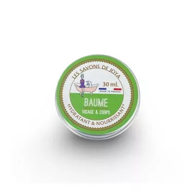 Boite de baume visage et corps hydratant et nourrissant 100% naturel de 30 ml.
