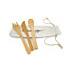 Couverts en bambou naturel réutilisables