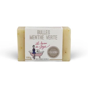 Savon bulles menthe verte de 100 grammes et 100% d'origine naturelle.