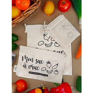 3 Pochons à fruits et légumes