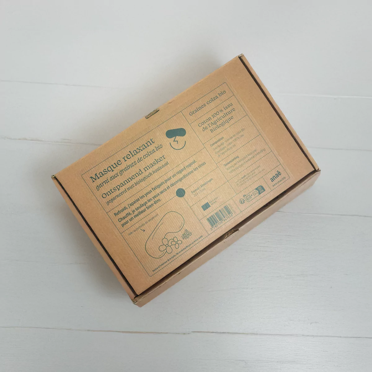 Masque chauffant/réfrigérant - Graines de colza bio