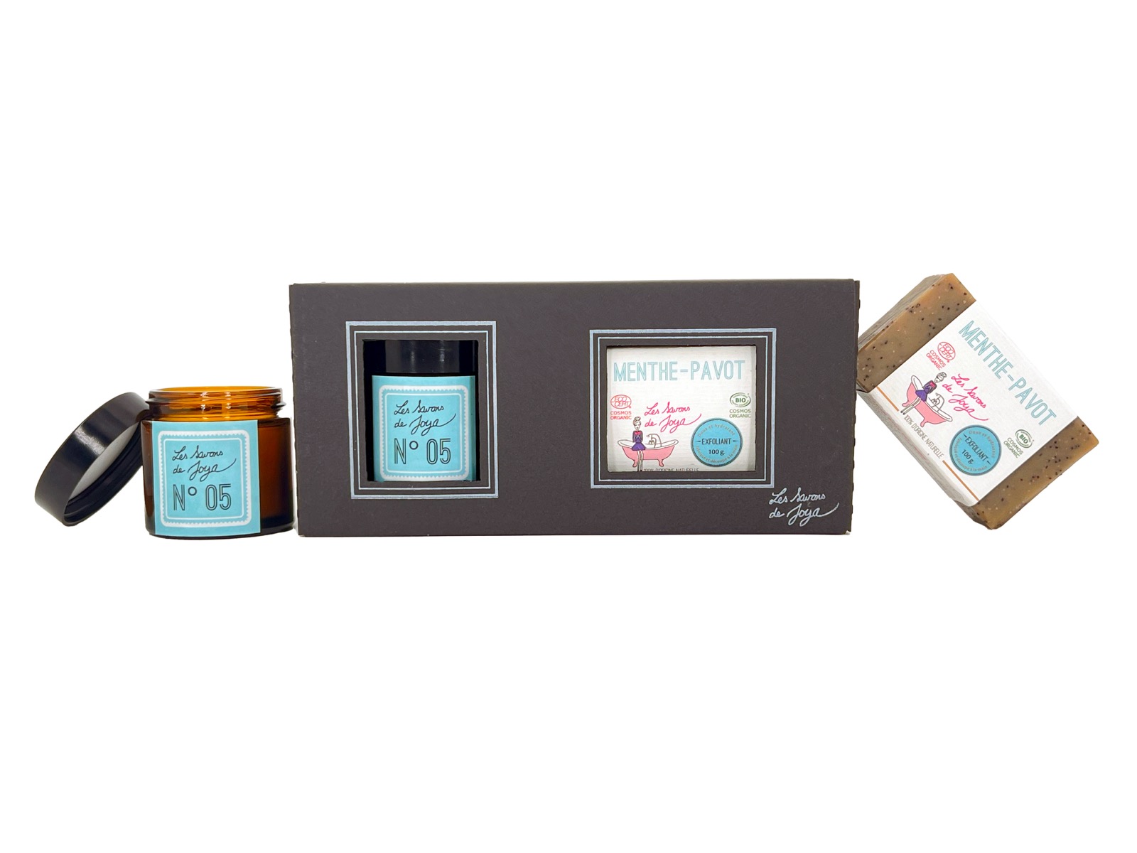 COFFRET BOUGIE - Menthe pavots