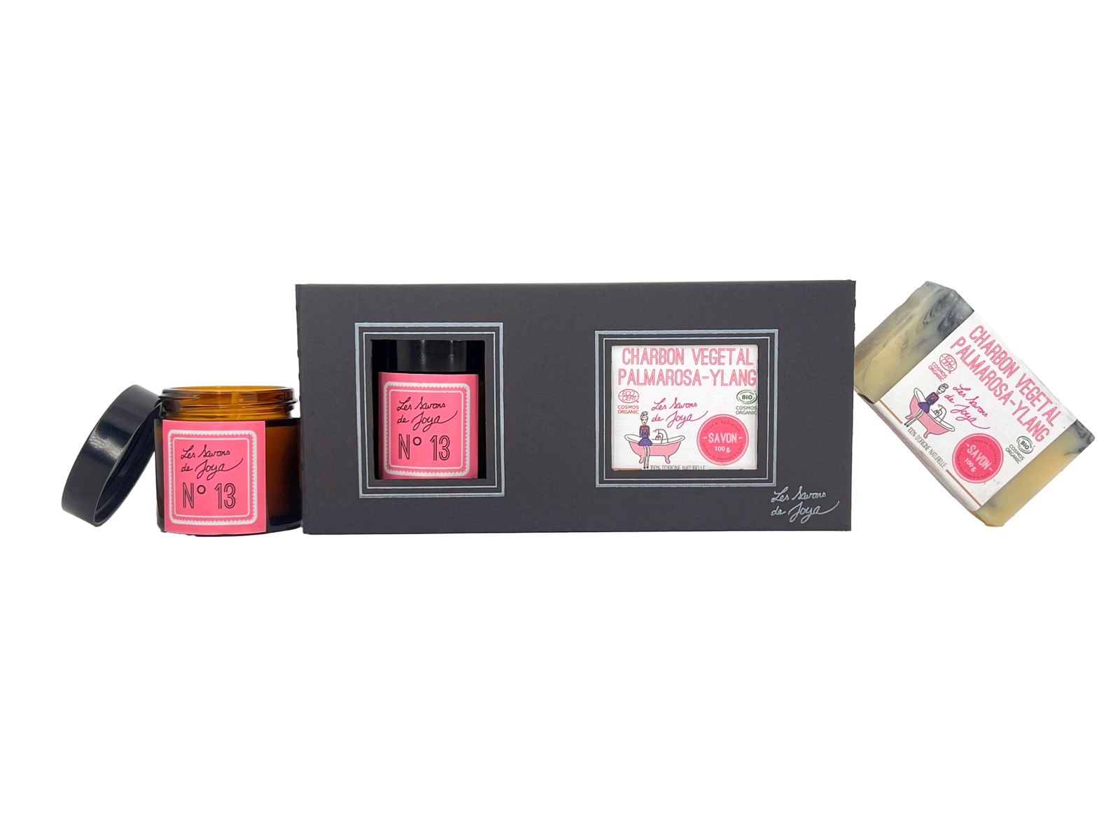 COFFRET BOUGIE - Charbon végétal-palmarosa